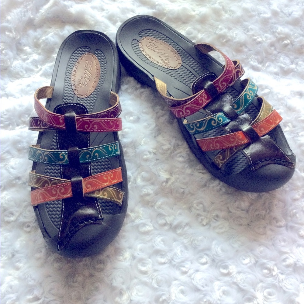 Corkys Elite Bump Toe Sandals, 11M, Multi colored
